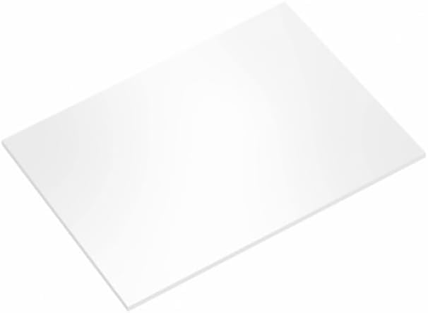 Simply Making Oblong Rectangle Masonite White or Black Cake Board, Gloss and Matt Masonite Board (White Gloss, 16" x 12")