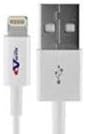 VASTER_SuperE Cable_ Lightning to USB A Cable - MFi Certified Charger - White, 1 Meter