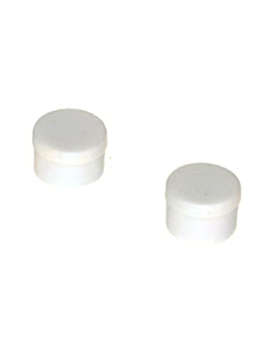 Aimants pour tableau blanc, réfrigérateur, bureau, broche magnétique MANUTIPS rond de 1 cm de diamètre - Lot de 10 aimants en ferrite doublés de plastique blanc et 0,2 kilos de force