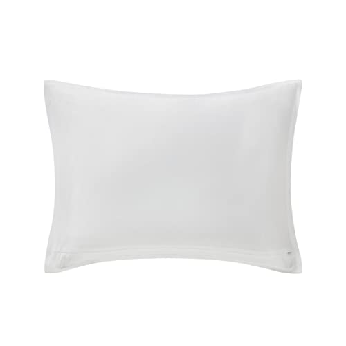 Parure de lit haut de gamme Nautica Alden blanche avec broderies