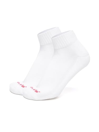 Image of Levi's LS201 Men's Cotton Stretch Ankle Mid Cut Half Terry Socks with Cushioned Sole (Pack of 3)