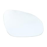 A ABSOPRO Heated Mirror Glass with Backing Plate Right Side Car Exterior Mirror Replacement Glass fo