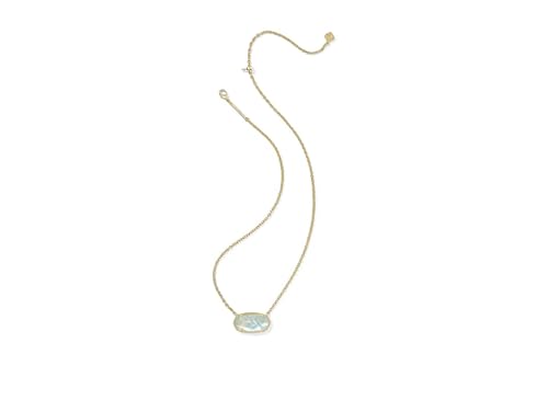 Kendra Scott Womens Elisa Statement Pendant Necklace Gold Light Blue Illusion One Size One Size2