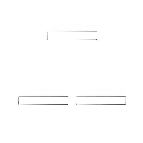 Protège-poignets clavier en cuir PU blanc haut de gamme et antidérapants - 3 pièces