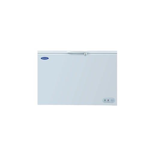 Chest Freezer 9.9 Cu.ft Solid Top Commercial Deep Chest Freezers with Lockable Stay-Open Lid Painted for Back-of-House Bulk Storage 9.9 Cu.ft