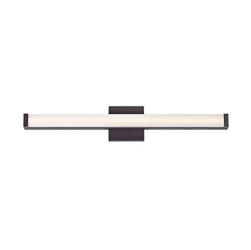 Image of Maxim Lighting Spec Bath Vanity Light | Bronze Aluminum Finish | Contemporary Indoor Light Fixture | Ideal for Bathrooms & Powder Rooms | Dimmable | Home Decor Light Fixture | 52004BZ