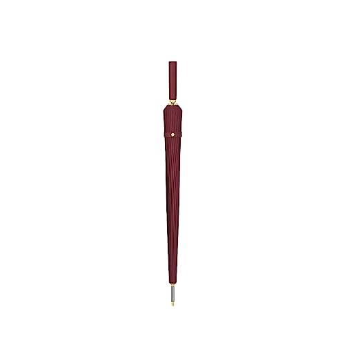 uHLANQC Paraguas para la Lluvia Paraguas automático de Apertura Extragrande, for Hombre y Mujer(Red)