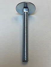 (100) 1/4-20 X 2-1/2 Elevator Bolt Square Neck Wide Flat Low Profile Head Steel