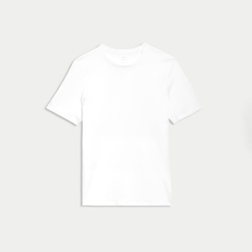 Image of Marks & Spencer Mens Solid Cotton Crew Neck Regular Fit T Shirt