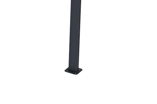CAZEBOO Carport Pergola Adossée Aluminium KLEO 435x300 cm 4,5x3 m 14 m² Gris Anthracite Design Moderne Protection Terrasse Véhicule Résistant Anti-UV Réglable Haute Qualité Toit Polycarbonate UV30+ – vue 8