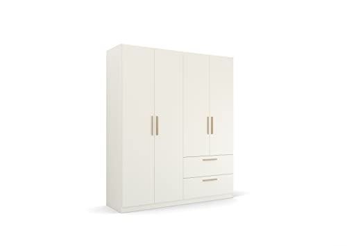 Rauch Möbel Skandi by Quadra Spin Schrank Drehtürenschrank, Weiß, 4-TRG., inkl. 2 Kleiderstangen, 2 Einlegeböden, 2 Schubkästen, BxHxT 181x210x54 cm Rauch Möbel Skandi by Quadra Spin Schrank Drehtürenschrank, Weiß, 4-TRG., inkl. 2 Kleiderstangen, 2 Einlegeböden, 2 Schubkästen, BxHxT 181x210x54 cm