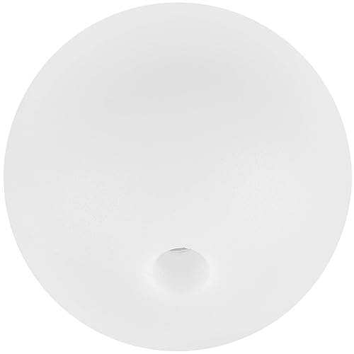 Image of Kichvoe 5.90 Inch Acrylic Globe Lampshade Replacement White Round Lamp Shade for Wall Lamp Cover Post Shade Light Cover for Wall 1 Pack