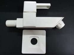 Square Short Body Bib Cock with Flange 100% PTMT || Hot & Cold Water Easy Flow || Kitchen, Bathroom, Wash Basin and Outdoor Faucet || Wall Mounted Edge Short Body Bib Cock with Flange