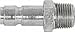 Imperial 97382 Heavy Duty Quick Disconnect Coupler Plug 1/4" (Pack of 2)