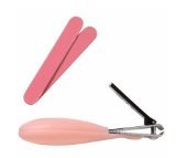 Image of Safety 1st - Fold Up Nail Clipper with 2 Emery Boards - Pink