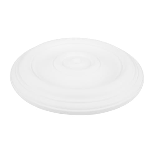Rosace de plafond haut de gamme en PU blanc pour lustre moderne