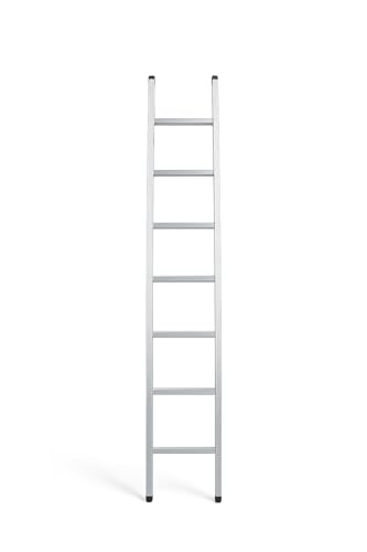 Image of Venus 8ft Wall Supported Aluminum Step Ladder | Heavy Duty Single Piece Fixed Design | Rustproof, Anti Skid, Portable & Strong for Workshop, Maintenance & Painting Jobs