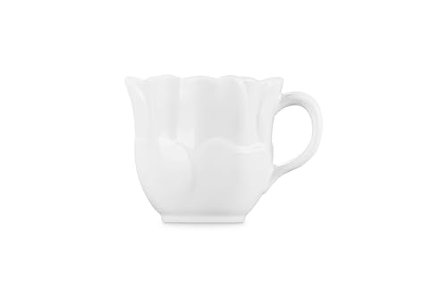 Image of Le Creuset Stoneware Petal Mug, 11 oz., White