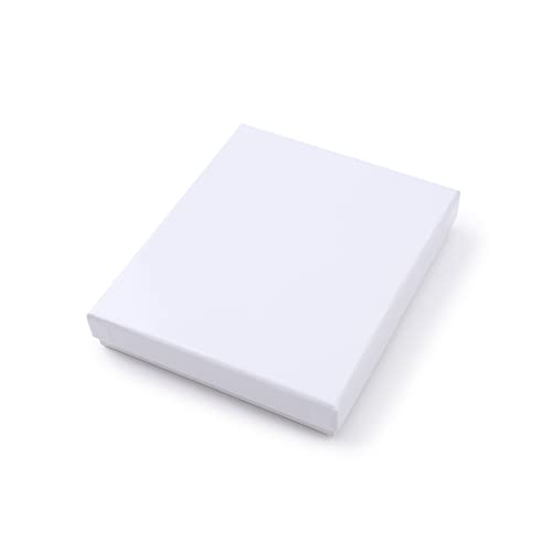10Pack Cotton Filled Cardboard Jewelry Gift Boxes - White Necklace Boxes For Jewelry Gift,6X5X1" Jewelry Boxes Packaging,Retail Boxes Bracelet Boxes With Lids Bulk Jewelry Packaging For Small Business #TOP3