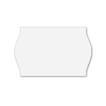 Gato CT7 26mm x 16mm Price Gun Labels White Permanent Wavy Edge 10 Rolls 12,000 Labels