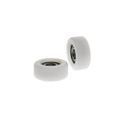 Poulie à roulement anti friction plastique blanc plat 4x14x6mm réduction bruit