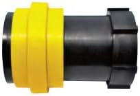 TerreMax Polypropylene Dry Poppet Coupler, 1 Inch Female NPT, FKM Seals, 70 PSI, 30 GPM