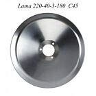 KLINGER Lama per affettatrice 220 mm diametro foro centrale 40 mm - 3 fori fissaggio lama - diametro coprilama 180 mm. Materiale C45