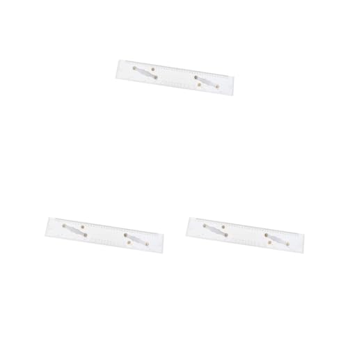 Règle à rouleau de navigation parallèle transparente 450 mm lot de 3 pour bureau