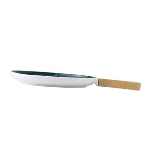 Cabilock 1Pc Bandeja Para Hornear Plato Para Hornear Platos De Pizza Platos De Sándwiches Bandeja De Plato De Joyería Platos De Porcelana Mate Plato De Aperitivos De Porcelana Plato De
