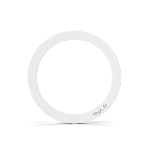 Gshield Aro Adesivo Metálico Anel Magnético Adaptador Universal Ultrafino para Carregamento sem Fio Compatível com MagSafe