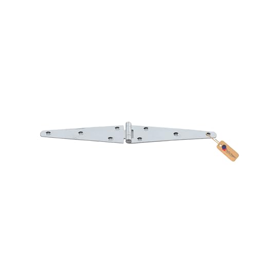 GEZU IMPEX Bisagra de Correa 155 mm Galvanizada Electrochapada de Alta Resistencia para Puerta de Cobertizo de Gancho y Banda