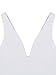 REORIA Women's Summer Sexy Plunge Deep V Neck Sleeveless V Backless Tank Top Going Out Double Lined Workout Yoga Crop Tops White Small