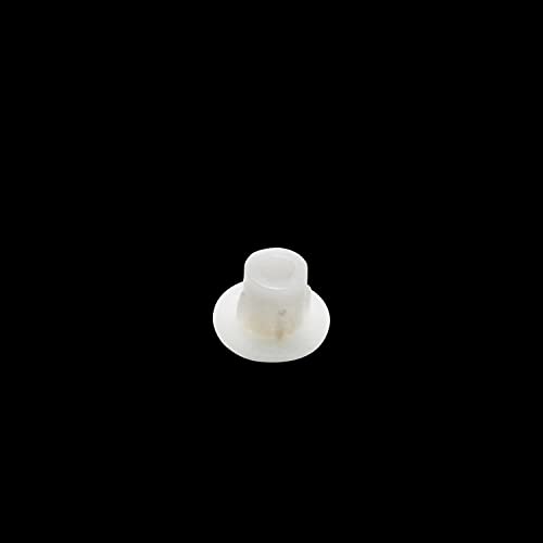 Image of MroMax 30Pcs Screw Cap Cover 3 /16inch Bottom Dia Fit for 4.5-5mm Diameter Hole Plastic Tube Cover Shelf Peg Hole Plugs for Cupboard Bookshelf Shelf Closet Cabinet Bracket Furniture White Tone