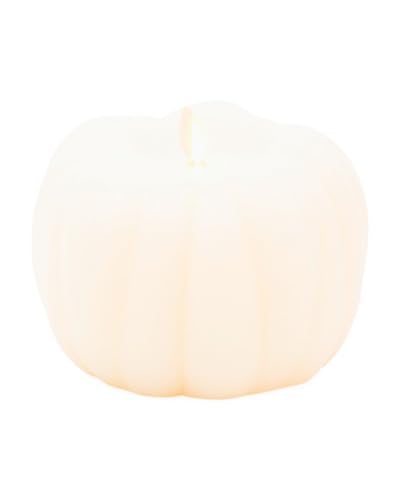 Vela de calabaza con efecto de llama real y larga duración para hogar