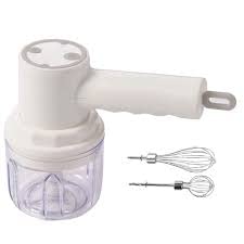 APURK Mini 3 in 1 Portable Electric Cordless Handheld Mixer, 3-Speed Adjustable USB Rechargeable Hand Mixer Stainless Steel Egg Whisk with Double Egg Sticks for Kitchen Baking and Cooking