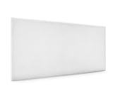 DHOME Cabecero de Polipiel o Tela AQUALINE Liso cabeceros Cabezal tapizado Cama Lujo (Tela Blanco, 95cm (Camas 70/80/90))