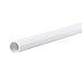 MECCANIXITY PVC Pipe Round Rigid Plastic Tube 10mm ID 12mm OD 500mm White for Water Pipe,Crafts,Decoration,Cable Sleeve