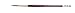 Grumbacher Goldenedge Golden Toray Liner Watercolor Brush, Synthetic Bristles, Size 6 (4623.6)