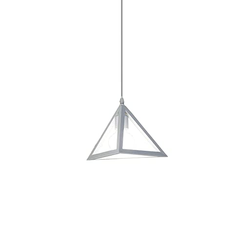 Lampe suspendue triangle E27 avec hauteur réglable pour un éclairage ciblé