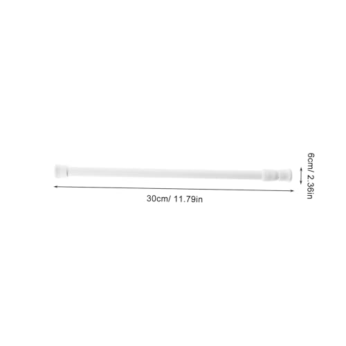Tringle à rideaux télescopique avec crochets pour barre de douche extensible