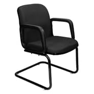 Visitor Chair with Steel Frame Black Fabric