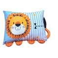 DEDOR Decorative Pillow with Lion Design | Blue Striped Throw Cushion, Soft Fabric Accent Pillow for Kids Bedroom, Nursery or Living Room |-image-19