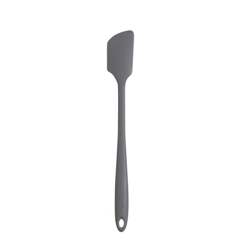 Gir: Get It Right Premium Silicone Spatula - Non-Stick Heat Resistant Kitchen Spatula - Perfect For Baking, Cooking, Scraping, And Mixing - Skinny - 11 In, Grey #TOP1