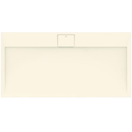 Ideal Standard - Ultra Flat S i.life Rechteckige Duschwanne 140 x 70 aus Kunstharz, Ablaufgarnitur lange Seite, mattes Finish, Sand
