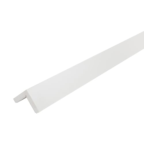 Outwater White Styrene Angle with Adhesive