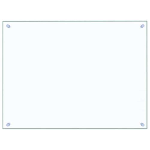 vidaXL Kitchen Backsplash, Transparent, 80x60cm, Tempered Glass, Heat-Resistant and Scratch-Resistant Wall Panel, Tile Splash Guard, Easy to Clean, Kitchen Décor