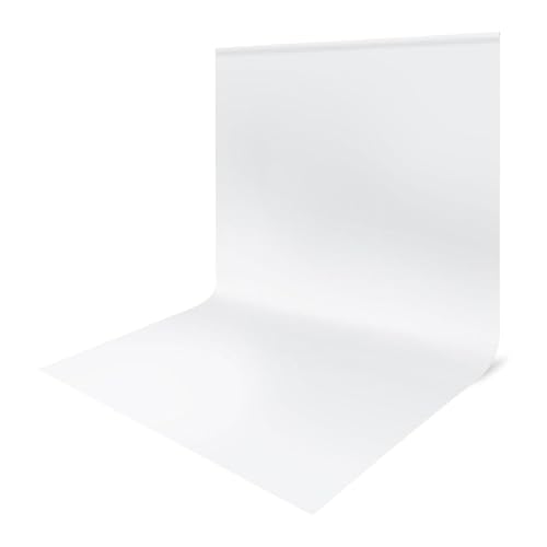 Fond de studio photo blanc, 2x3m, grand fond photo pliable en polyester lavable pour la photographie, la vidéo, la mode, les mariages, les fêtes et les...
