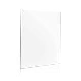 Handicrafts Home 2.0 mm Ultra-Transparent Acrylic Plexiglass Photo Size Sheet Picture Frame Replacement Glass 8x10 Inches