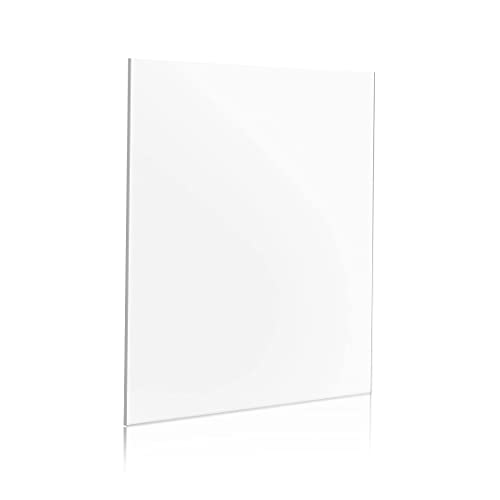 Broken Glass Replacement Sheets for Picture Photo Frames - 2.0 mm Thick Ultra-Transparent - Works as Perspex Acrylic Sheets DIY Project 8x10 Inches