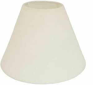10" (25cm) Cotton Textured Fabric Coolie Lamp Shades Hanging Ceiling Pendent Light Shades (Cream)